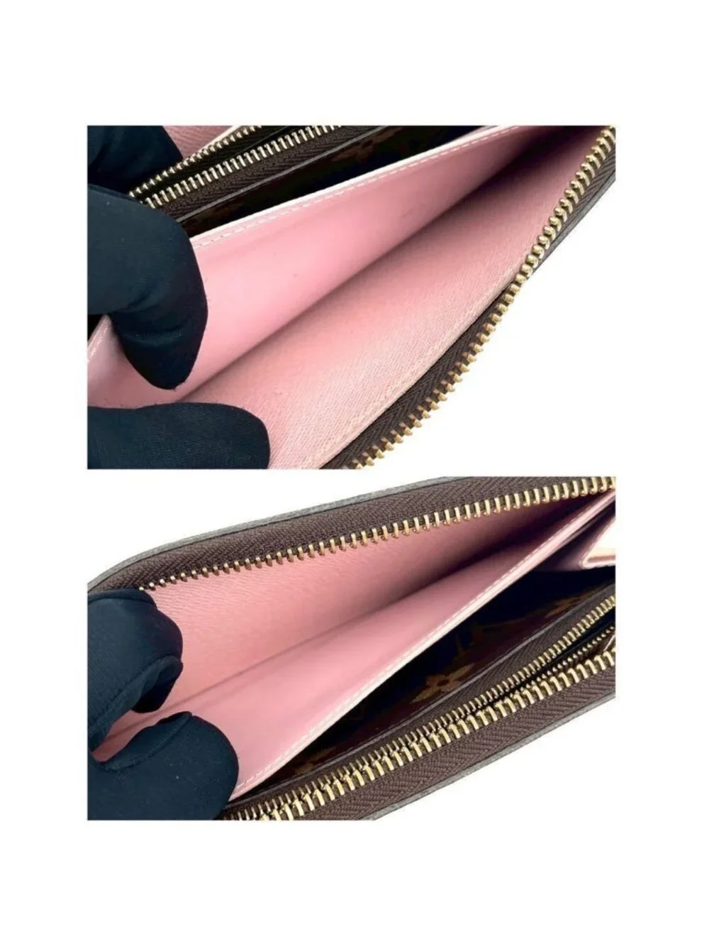 Louis Vuitton Monogram Portefeuille Clemence Rose Ballerine Wallet